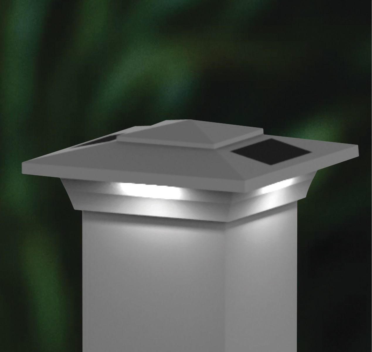 4x4 Solar Fence Post Cap Lights White Windsor Set Of 2 Shipped intended for sizing 1269 X 1200