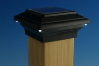 Aurora Deck Lighting Aries Solar Post Cap Light Black 4 58 for sizing 1200 X 1200