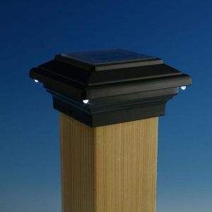 Aurora Deck Lighting Aries Solar Post Cap Light Black 4 58 for sizing 1200 X 1200