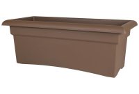 Bloem 26 X 10 Chocolate Veranda Plastic Window Deck Box Planter in dimensions 1000 X 1000