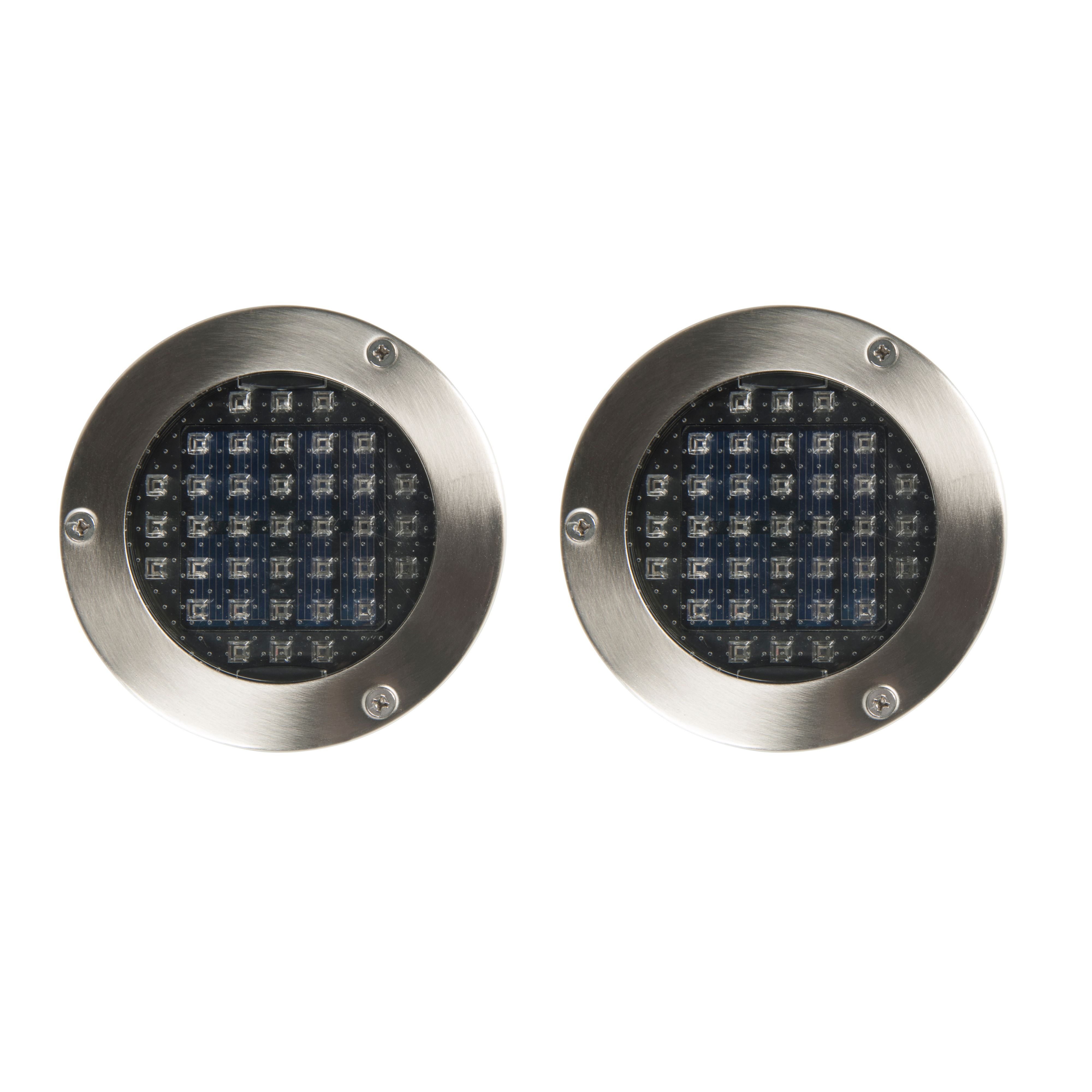 Blooma Lelantos Silver Effect Led External Solar Deck Light Pack Of 2 pertaining to dimensions 4000 X 4000