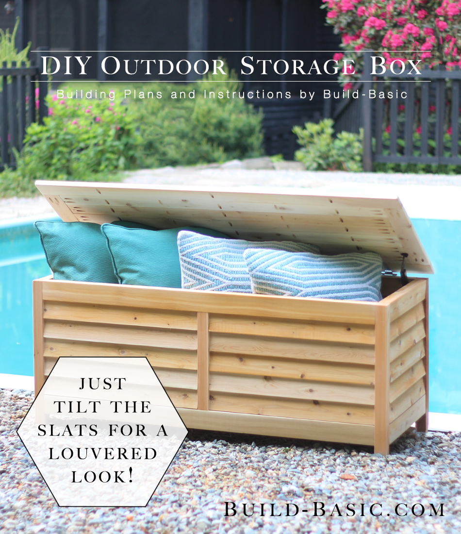 Build A Diy Outdoor Storage Box Build Basic pertaining to proportions 950 X 1100