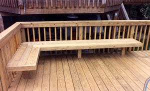 Built In Deck Seating As Railing Google Search Deck Railing with regard to sizing 1611 X 976