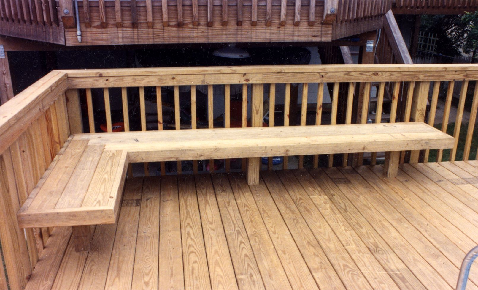 Built In Deck Seating As Railing Google Search Deck Railing with regard to sizing 1611 X 976
