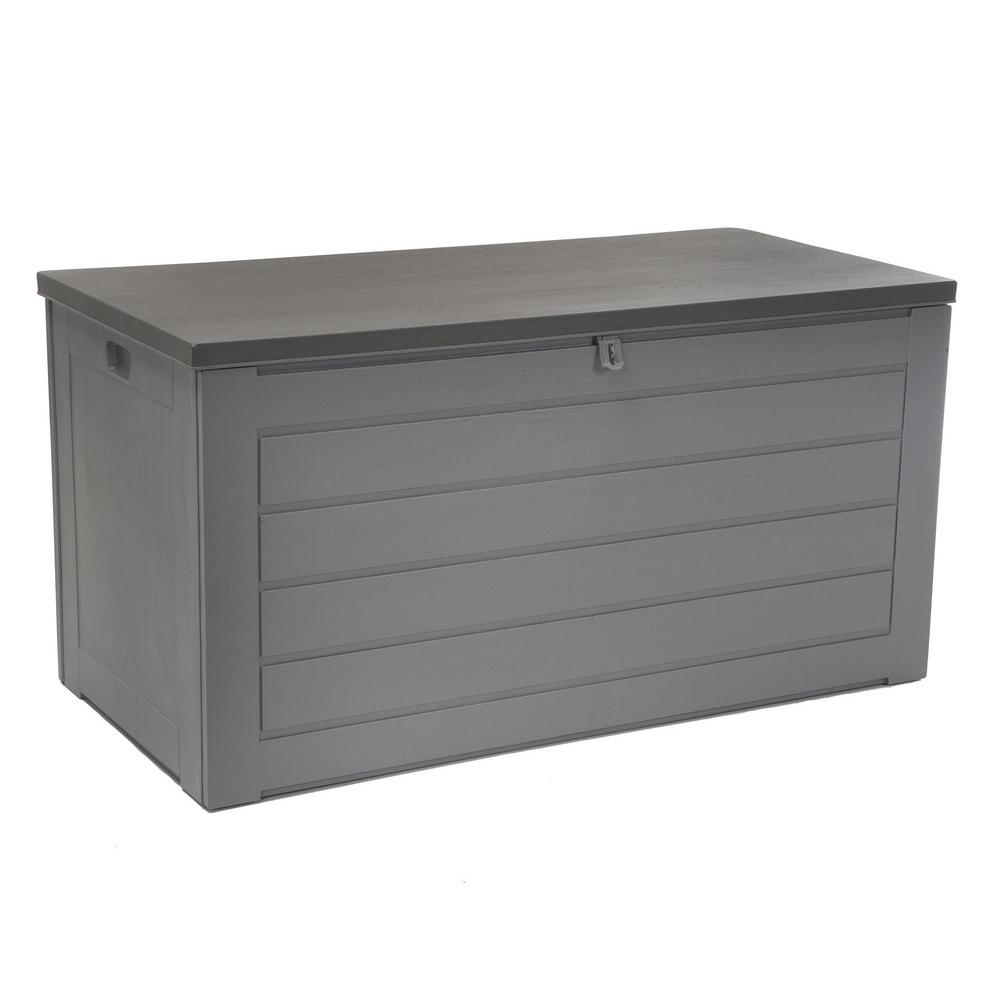 Cosco 180 Gal Resin Storage Deck Box In Gray C180hd87gcg1e The throughout measurements 1000 X 1000