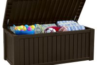 Decks Keter Rockwood Deck Box 150 Gallon For Outdoor Storage pertaining to sizing 3200 X 3200