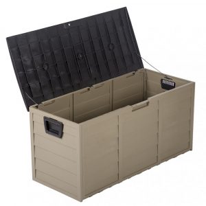 Factory Direct 70 Gal Outdoor Deck Plastic Storage Box Black in dimensions 1000 X 1000