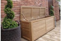 Fsc Teak 18m Garden Cushion Storage Box Posh Garden Furniture Centre for dimensions 1000 X 1000