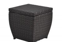 Garden Treasures Folcroft 17 In L X 17 In W 30 Gallon Brown Deck Box in dimensions 900 X 900