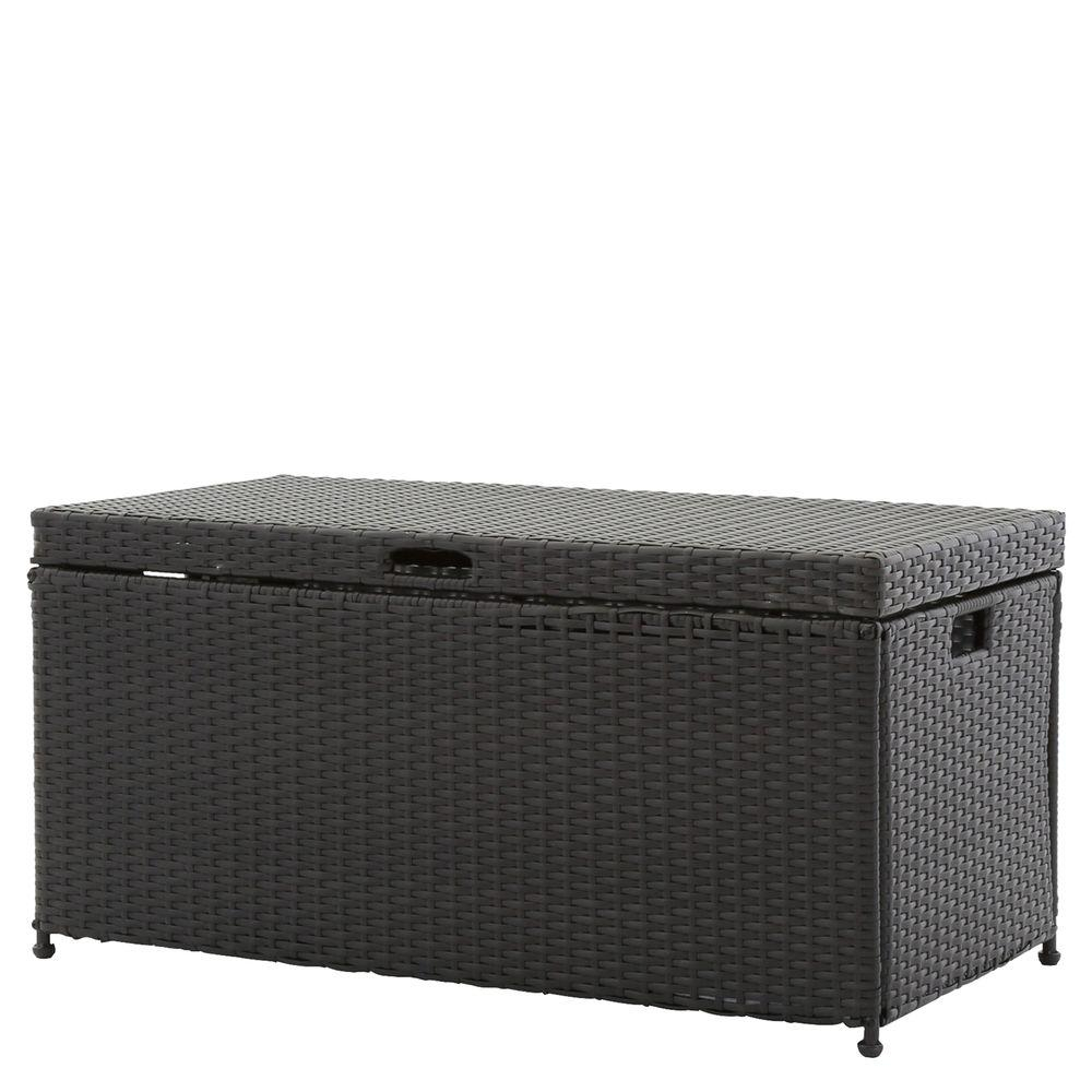 Jeco Black Wicker Patio Furniture Storage Deck Box Ori003 D The within dimensions 1000 X 1000