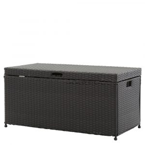 Jeco Black Wicker Patio Furniture Storage Deck Box Ori003 D The within sizing 1000 X 1000