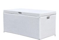 Jeco White Wicker Patio Furniture Storage Deck Box Ori003 B The with measurements 1000 X 1000