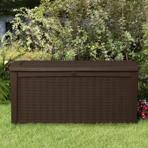 Keter Borneo 110 Gallon Resin Deck Box Reviews Wayfair pertaining to dimensions 2121 X 2121