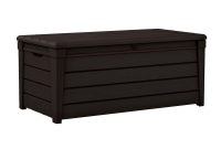 Keter Brightwood 120 Gal Resin Deck Box In Brown 206042 The Home regarding proportions 1000 X 1000