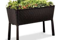 Keter Easy Grow 449 In W X 298 In H Brown Elevated Resin Garden in proportions 1000 X 1000