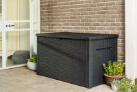 Keter Java Extra Large 230 Gallon Rattan Style Deck Box Plastic with regard to size 2426 X 1500