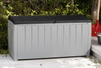 Keter Novel 90 Gal Outdoor Plastic Deck Box Brown Walmart intended for size 1600 X 1600