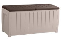 Keter Novel 90 Gal Outdoor Plastic Deck Box Brown Walmart with measurements 1600 X 1600