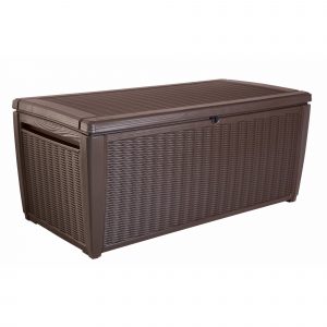 Keter Sumatra 135 Gal Rattan Deck Box Bjs Wholesale Club regarding proportions 2000 X 2000