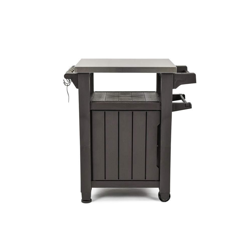 Keter Unity 40 Gal Grill Serving Prep Station Cart With Patio intended for sizing 1000 X 1000