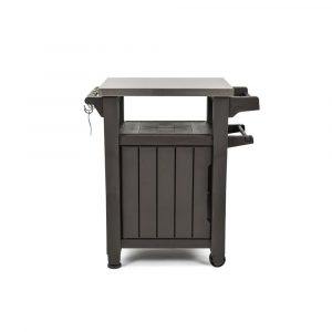 Keter Unity 40 Gal Grill Serving Prep Station Cart With Patio with proportions 1000 X 1000