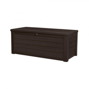 Keter Westwood 150 Gal Resin Deck Box In Espresso Brown 231666 throughout proportions 1000 X 1000