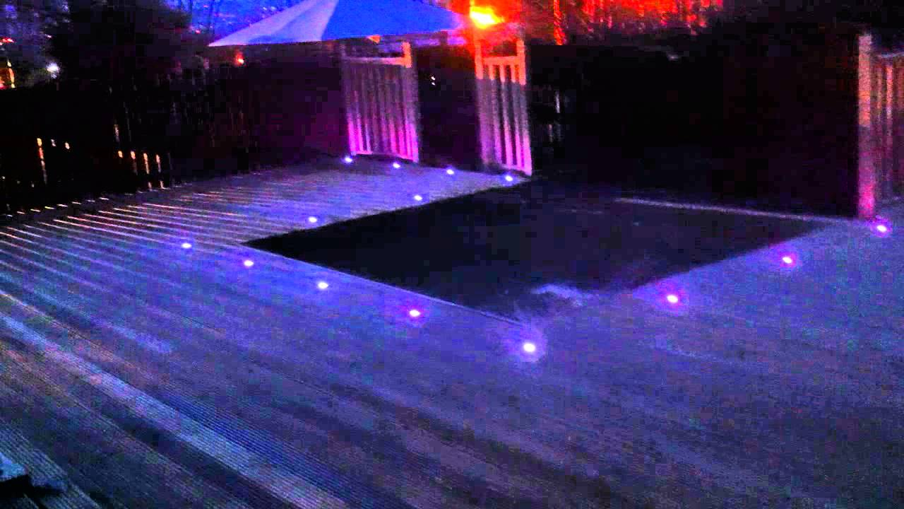 Led Decking Lights On A Job Completed Fedeck Fencing Decking inside proportions 1280 X 720