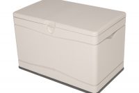 Lifetime Products 40 In L X 24 In W 80 Gallon Tan Resin Deck Box At throughout measurements 900 X 900