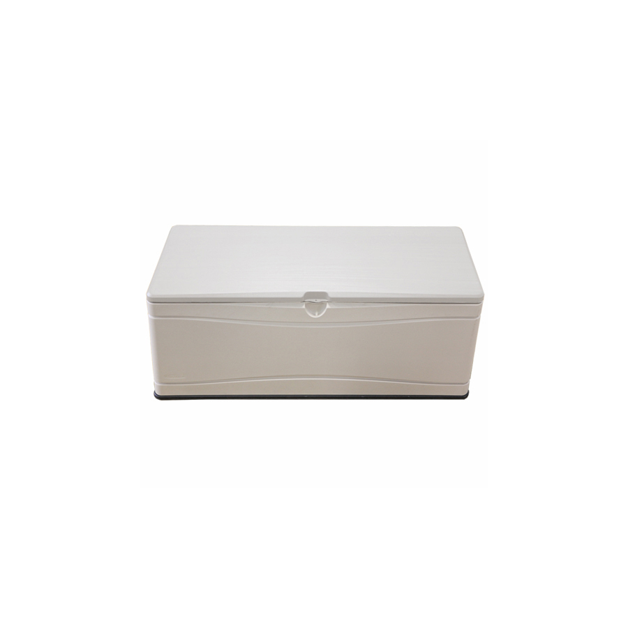 Lifetime Products 60 In L X 24 In W 130 Gallon Tan Hdpe Deck Box At intended for size 900 X 900