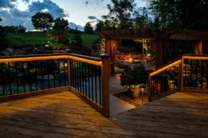 Lighting Ideas Deck Lighting Idea With Rope Lights Under Pergola for sizing 1308 X 873