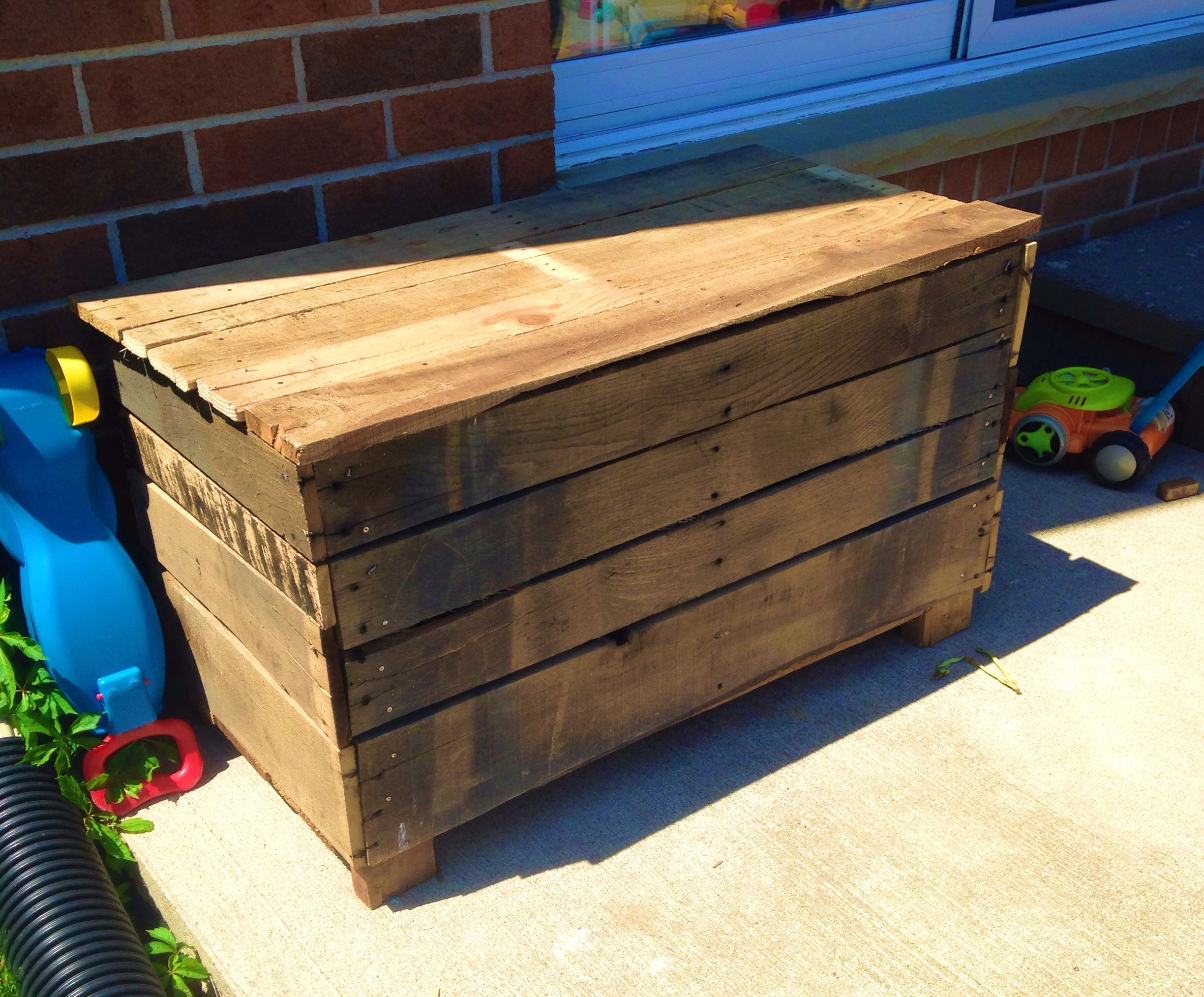 Outdoor Toy Storage Diy Too Many Adventures with dimensions 2448 X 2027