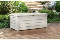 Pool Storage Bin Keter Box Rockwood Deck Grey Outdoor 150 Gallon in dimensions 1092 X 1092
