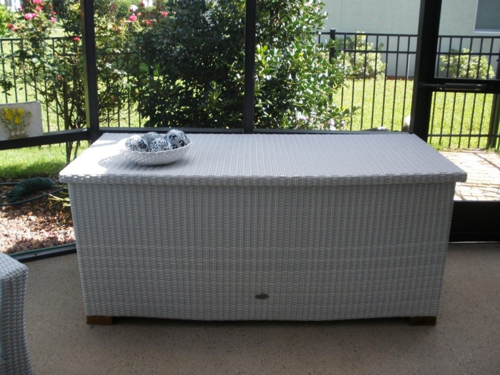 Rattan Garden Storage Box Cushion Waterproof Outdoor Small Deck regarding size 1024 X 768