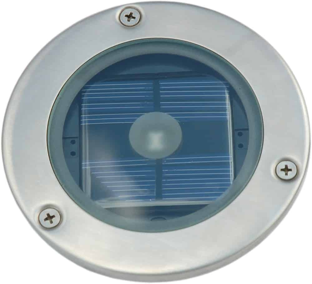 Round Solar Powered Decking Light Ss7542 Garden Lighting Outdoorie intended for dimensions 1000 X 910