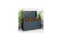 Rowlinson Metal Deck Box Anthracite Garden Storage From Garden inside dimensions 1000 X 1000