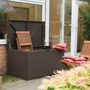 Rowlinson Rattan Metal Deck Box Garden Street within dimensions 1000 X 1000