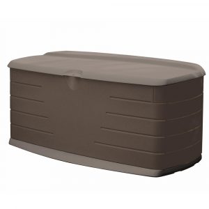 Rubbermaid 90 Gal Large Resin Deck Box With Seat 2047054 The Home pertaining to dimensions 1000 X 1000