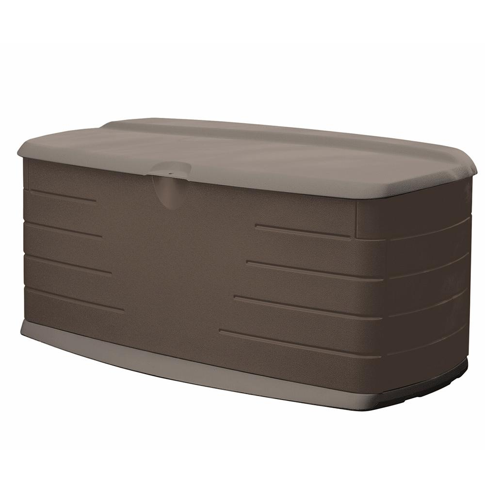 Rubbermaid 90 Gal Large Resin Deck Box With Seat 2047054 The Home within proportions 1000 X 1000