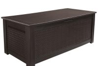 Rubbermaid Patio Chic 136 Gal Resin Basket Weave Patio Storage inside dimensions 1000 X 1000