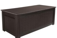 Rubbermaid Patio Chic 136 Gal Resin Basket Weave Patio Storage intended for dimensions 1000 X 1000