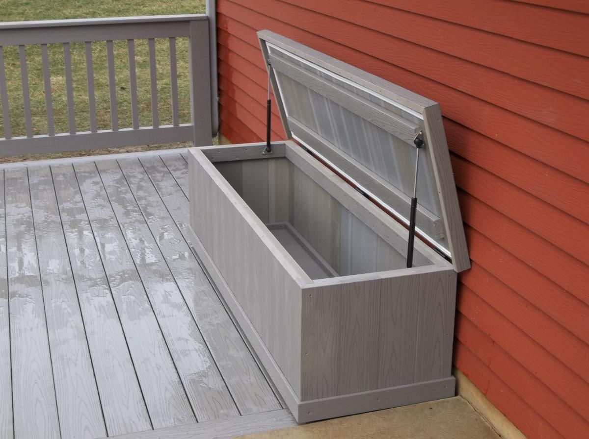 Slow Close Hinge Decks R Us Waterproof Storage Bench With Slow Close for measurements 1200 X 896