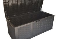 Starplast 153 Gallon Plastic Deck Box Black Walmart with proportions 1600 X 1600