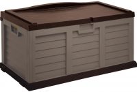 Starplast 71 Gallon Deck Box With Sit On Cover Mocha Brown intended for dimensions 1280 X 830