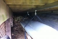 Storage Under Deck Ideas Under Deck Kayak Storage System Cabin within sizing 2592 X 1936