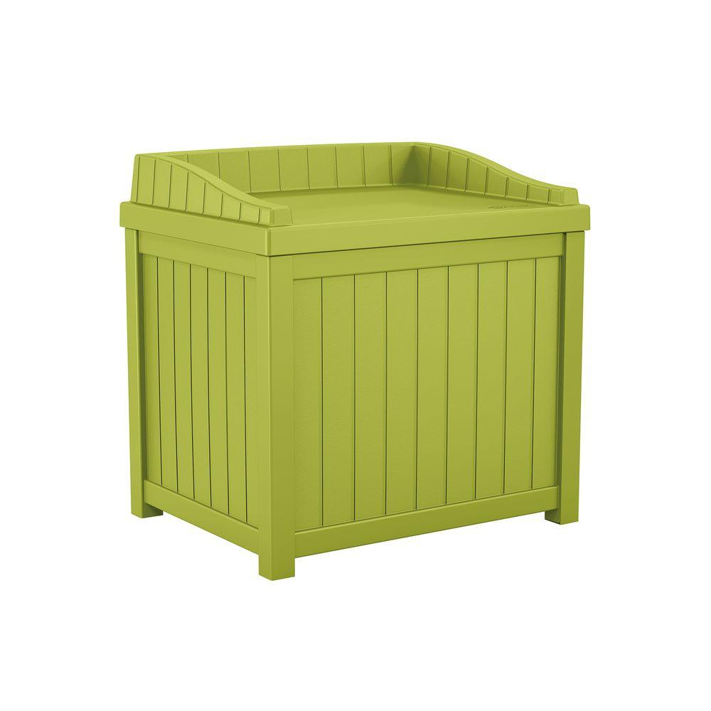 Suncast 22 Gal Green Small Storage Seat Deck Box Ss1000gd The in sizing 1000 X 1000