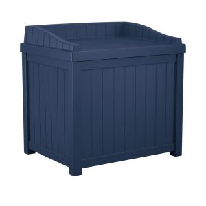 Suncast 22 Gal Navy Blue Small Storage Seat Deck Box Ss1000nd The regarding sizing 1000 X 1000