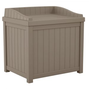 Suncast 22 Gal Taupe Small Storage Seat Deck Box Ss1000dtd The throughout dimensions 1000 X 1000