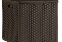 Suncast Wicker 60 Gal Resin Storage Cube Deck Box Bmdb60 The Home within measurements 1000 X 1000