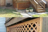 Under Deck Lattice With A Removable Panel And Locks Hides The Ugly in size 739 X 1143