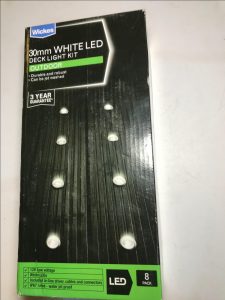 Wickes 8 X 30mm White 12v Led Outdoor Ip65 Deck Light 105m Run with regard to size 1200 X 1600